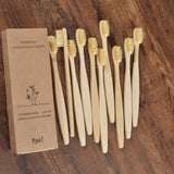 10Pcs Colorful Toothbrush Natural Bamboo Tooth Brush Sets Soft Bristle Charcoal Teeth Eco Bamboo Toothbrushes Dental Oral Care