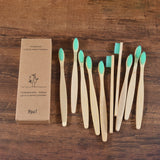 10Pcs Colorful Toothbrush Natural Bamboo Tooth Brush Sets Soft Bristle Charcoal Teeth Eco Bamboo Toothbrushes Dental Oral Care