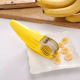 Kitchen Accessories Banana Slicer Fruit Vegetable Sausage Slicer Stainless Steel Banana Cutter Salad Sundaes Tools Cooking Tools