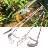 1.2/1.5M Foldable Snake Catcher Tongs Multipurpose Stainless Steel Wide Jaw Reptile Grabber Stick Tool For Catching Snakes