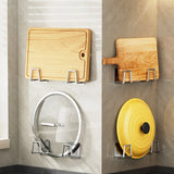 Kitchen Organizer Sponge Holder Soap Drying Rack Self Adhesive Sink Drain Racks Stainless Steel Sink Storage Racks Wall Hooks