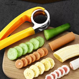 Kitchen Accessories Banana Slicer Fruit Vegetable Sausage Slicer Stainless Steel Banana Cutter Salad Sundaes Tools Cooking Tools