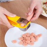 Kitchen Accessories Banana Slicer Fruit Vegetable Sausage Slicer Stainless Steel Banana Cutter Salad Sundaes Tools Cooking Tools