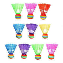 4Pcs Colorful Badminton Shuttlecocks Flying Stability Badminton Balls Outdoor Sports Badminton Accessories Durable Badminton