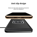 Wireless Charger For Car Silicone Pad Fast Car Wireless Charging Non-slip Wireless Charger Dock Station Pad for iPhone Samsung