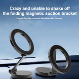 Magnetic Car Phone Holder for MagSafe 360 degrees Adjustable Alloy Folding Magnetic Car Navigation Mount for iPhone 15 14 13 12