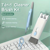 7-in-1 Cleaning Kit for Electronics - Safely Clean Keyboards, Earphones, Headsets, IPads, and Phones - No Liquid Required